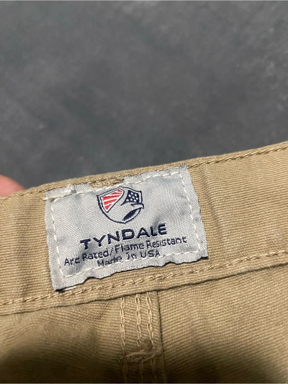 Tyndale FRMen's Work Chinos in Tan - Durable Straight Fit